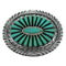 Southwest Turquoise Authentic Sterling Silver Belt Buckle VX64737